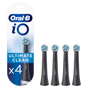 Oral-B iO Ultimate Clean Børstehoveder 4 stk Sort produktbillede