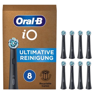 Oral-B iO Ultimate Clean - Sort - 8-pack produktbillede