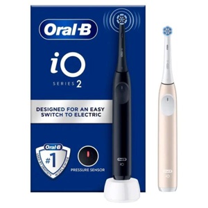 Oral-B iO2 Night Black & Calm Pink Electric Toothbrush Duo product image
