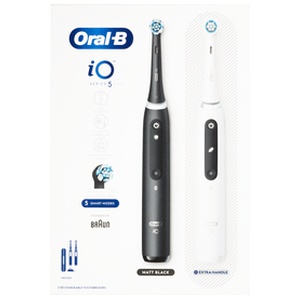Oral-B iO5 Duo Matt Black/Quite White - 2 stk. produktbillede