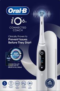 Oral-B iO6 Eltandborste, Grå, 2 tandborsthuvuden, resefodral produkt bild