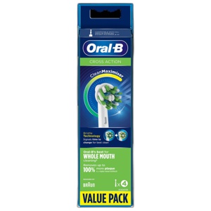 Oral B Pro Cross Action Replacement Brush Heads Pack of 4 product image