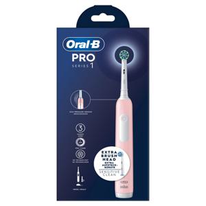 Oral-B Pro Series 1 Rosa Eltandborste 2 Tandborsthuvuden Designed by Braun produkt bild
