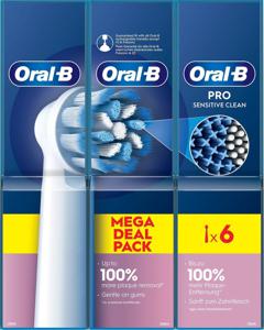 Oral-B&nbsp;Sensitive&nbsp;Clean&nbsp;tandborsthuvud 6&nbsp;st produkt bild