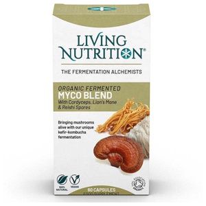Organic Fermented Myco Blend 60 kapslar Living Nutrition produkt bild