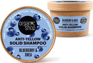 Organic Shop Anti-Yellow Solid Shampoo Blueberry & Shea 60 g produkt bild