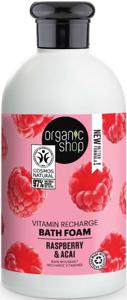 Organic Shop Vitamin Recharge Bath Foam Raspberry & Acai 500 ml produkt bild