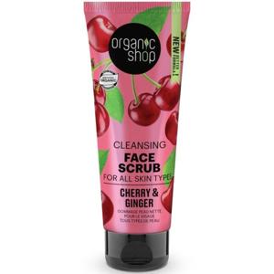 Organic Shop Cleansing Face Scrub Ginger Cherry 75ml produkt bild