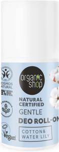 Organic Shop Gentle Deo Roll-On Cotton & Water Lily 50 ml produkt bild