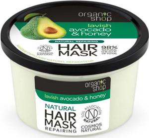 Organic Shop Hair Mask Avocado & Honey 250ml produkt bild
