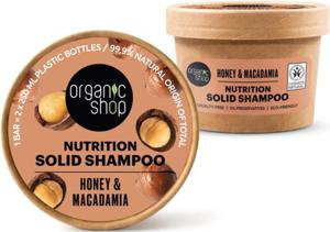 Organic Shop Nutrition Solid Shampoo Honey & Macadamia 60 g produkt bild