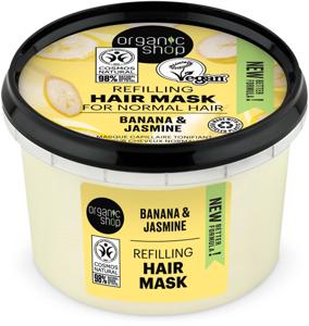 Organic Shop Hair Mask Banana & Jasmine 250 ml produkt bild