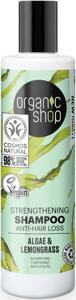 Organic Shop Anti-Hair Loss Schampoo Algae and Lemongrass 280ml produkt bild