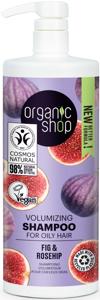 Organic Shop Volumizing Shampoo for Oily Hair Fig and Rosehip 1000ml produkt bild