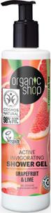 Organic Shop Active Invigorating Shower Gel Grapefruit & Lime 280 ml produkt bild