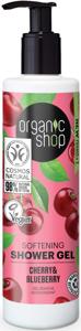 Organic Shop Shower Gel Cherry & Blueberry 280 ml produkt bild