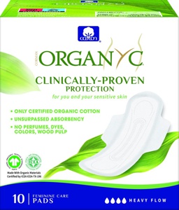 Organyc Økologiske Bind m. Vinger - Heavy Flow - 10 stk. produktbillede