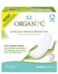 Organyc Økologiske Natbind - 7 stk. produktbillede