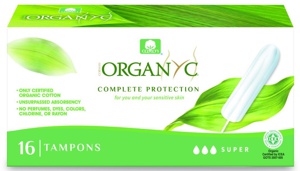 Organyc Økologiske Tamponer Regular u. Applikator - 16 stk. produktbillede