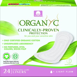 Organyc Økologiske Trusseindlæg - Folded - 24 stk. produktbillede