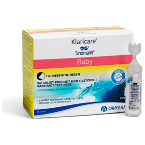 Orifarm Klaricare Næsedråber til baby 18 x 5 ml produktbillede
