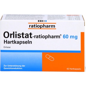 ORLISTAT-ratiopharm 60 mg Hartkapseln Produktbild