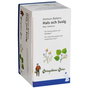 Örtagubben Immun Balans Hals och Svalg 20 tepåsar produkt bild