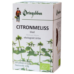 Örtagubben Citronmeliss Blad Te-påsar 20 st produkt bild