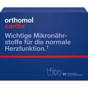 ORTHOMOL Cardio Granulat/Kaps./Tabl.Kombipack. Produktbild