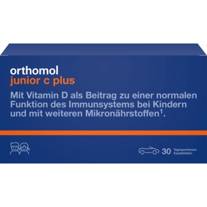 ORTHOMOL Junior C plus Kautabl.Mandarine/Orange Produktbild