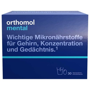 ORTHOMOL mental Granulat/Kapseln 30 Tage Kombip. Produktbild