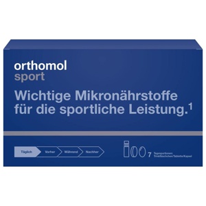 orthomol sport - Mikronährstoffe mit Magnesium, Vitamin D und B12 - Trinkampullen/Tabletten/Kapseln Produktbild