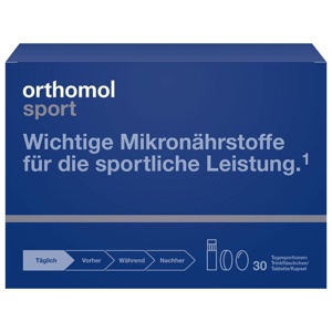 orthomol sport - Mikronährstoffe mit Magnesium, Vitamin D und B12 - Trinkampullen/Tabletten/Kapseln Produktbild