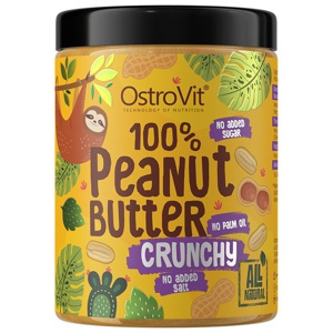 OstroVit - 100% Jordnötssmör Crunchy 1000 g produkt bild