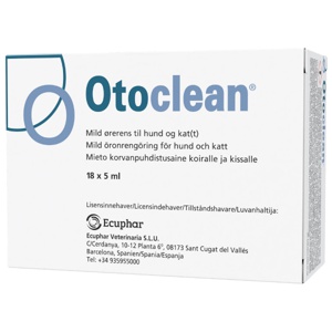 Otoclean ørerens til hund og katt 18x5 ml produktbilde
