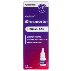 OtuDual Otodual Øresmerter Dråber 7 g produktbillede