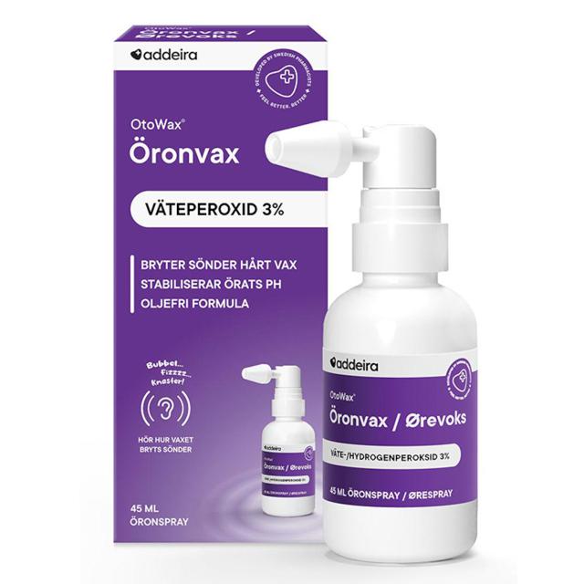 Addeira OtoWax Spray mot öronvax, 45 ml