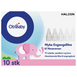 Otribaby engangsfiltre til neserenser 10 stk produktbilde