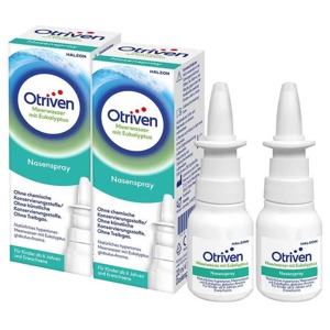 Otriven Meerwasser mit Eukalyptus, 2x20 ml Nasenspray Produktbild