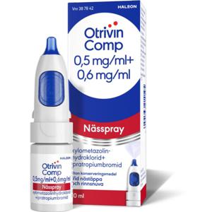 Otrivin Comp, nässpray, lösning 0,5 mg/ml + 0,6 mg/ml, 10 ml