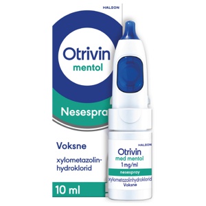 Otrivin med mentol 1 mg/ml nesespray 10 ml produktbilde