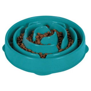OUTWARD HOUND Oh Matskål Fun Feeder Slo-Bowl Turkos - L / 1000 ml produkt bild