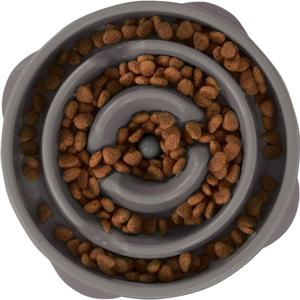 Outward Hound Slow Feeder Hundmatskål Drop Grå 23 cm produkt bild
