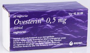 Ovesterin vagitorium 0,5 mg 30 st