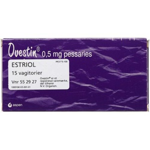 Ovestin Vagitorier 0,5 mg - 15 stk. produktbillede