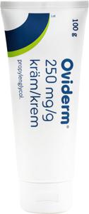 Oviderm, kräm 250 mg/g, 100 g produkt bild