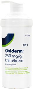 Oviderm, kräm 250 mg/g, 500 g produkt bild