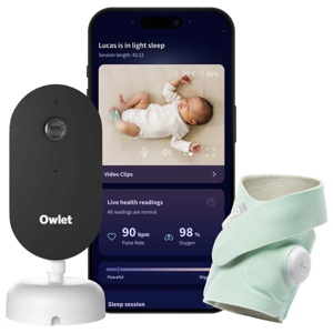 Owlet Dream Duo Sock & Camera Mint produkt bild