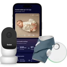 Owlet Dream Sock + Cam2 Bundle, Bedtime Blue produkt bild
