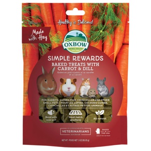 Oxbow Simple Rewards Baked Treats with Carrot & Dill 85 g produkt bild